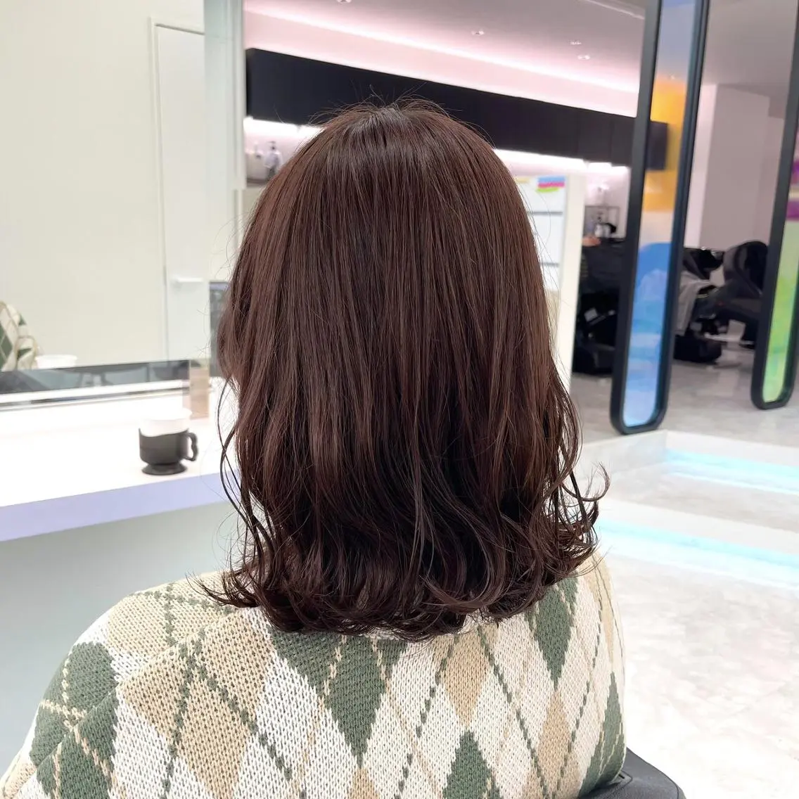 ロング カラー ウルフカットマスター みつきのヘアスタイル