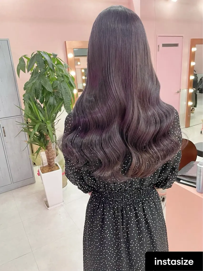ロング カラー カット ヘアカラー トリートメント 🪽はづき🫧 簡単垢抜けカラー🪽のヘアスタイル