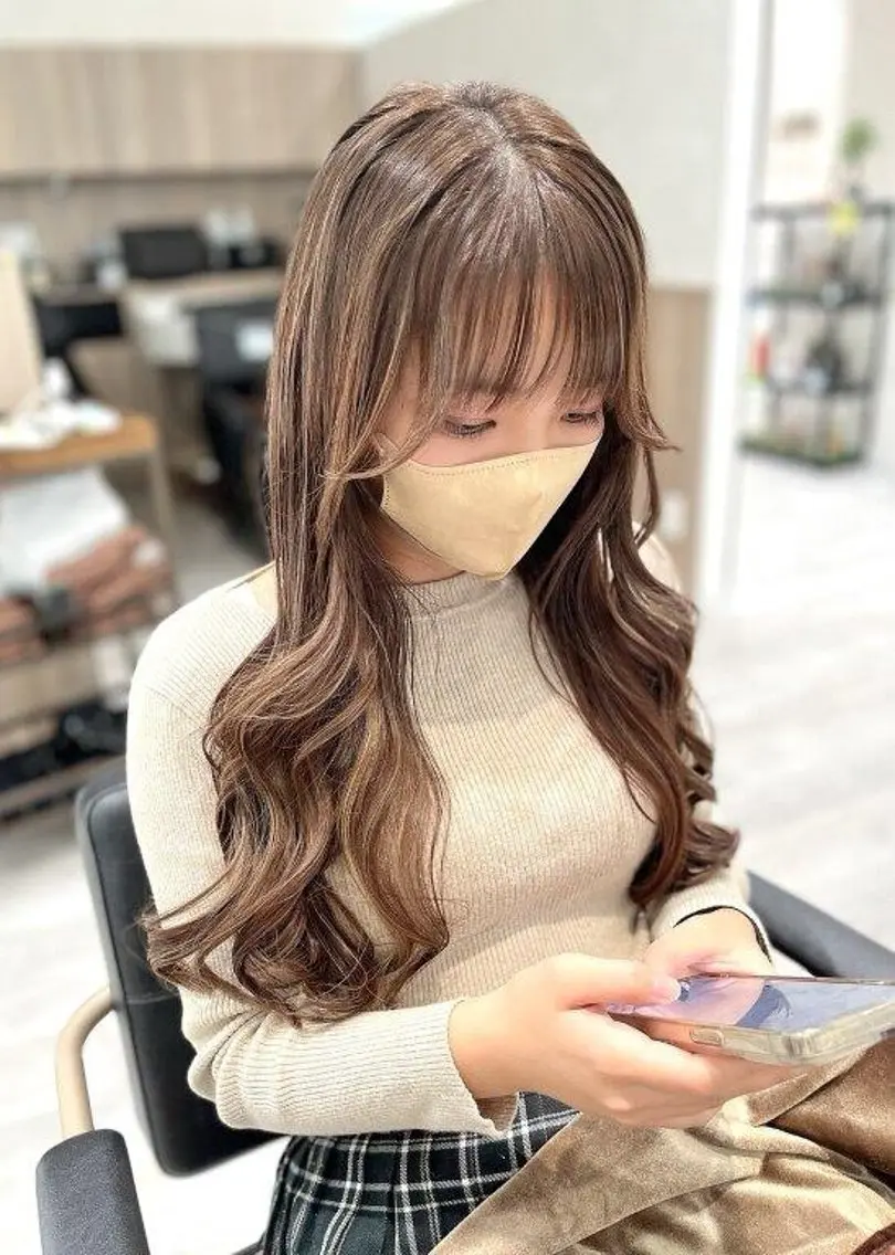 ロング カラー Ash国立  井出 悠翔のヘアスタイル