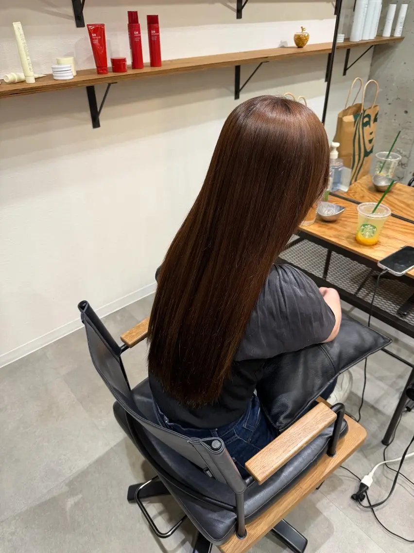 ロング カラー 心斎橋/透明感カラー 🫧アサノハルカのヘアスタイル