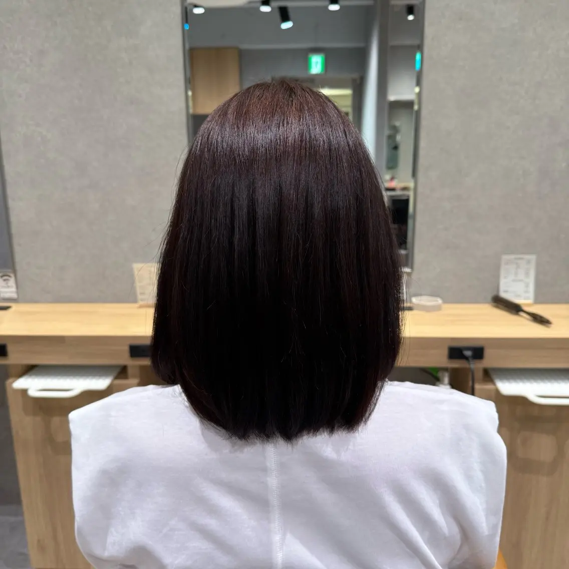 ミディアム 縮毛矯正 aika 🦋‪🫧のヘアスタイル
