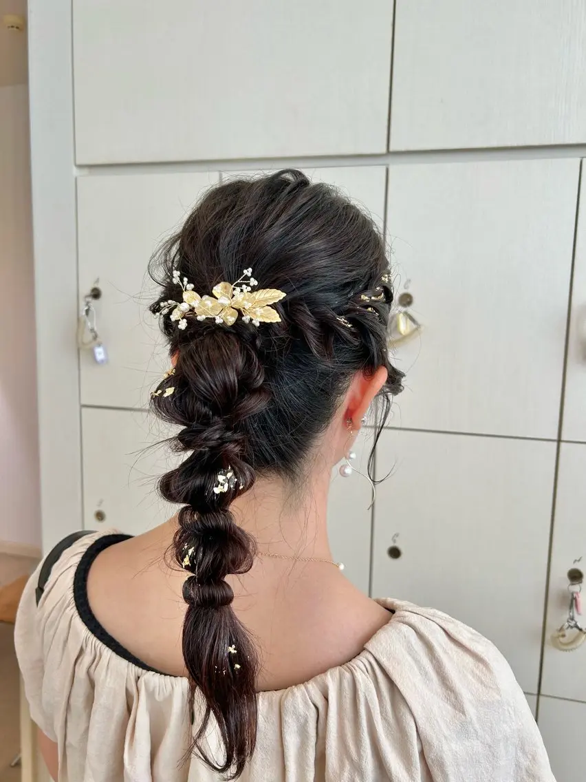 ヘアアレンジ ヘアセット 🦋Misaki🦋 メンズパーマ/着付けのヘアスタイル