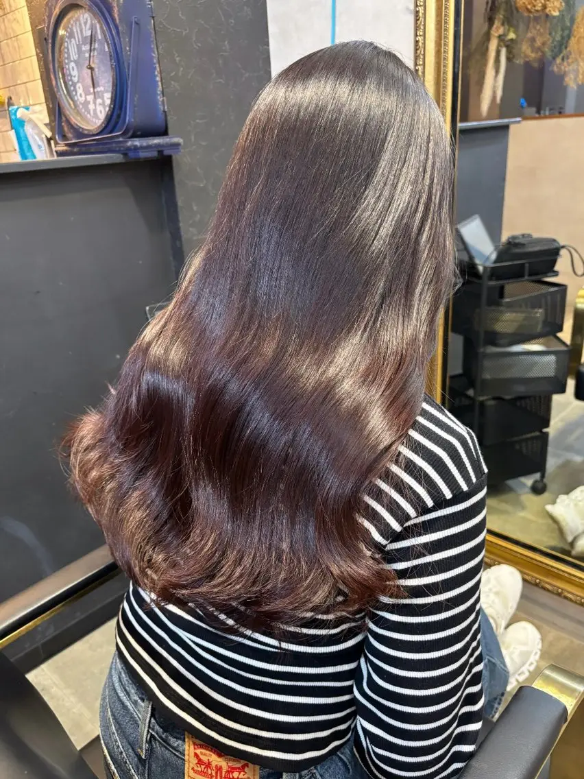 ロング カラー 【aini天王寺】 𝐚𝐢𝐫𝐢✂︎のヘアスタイル
