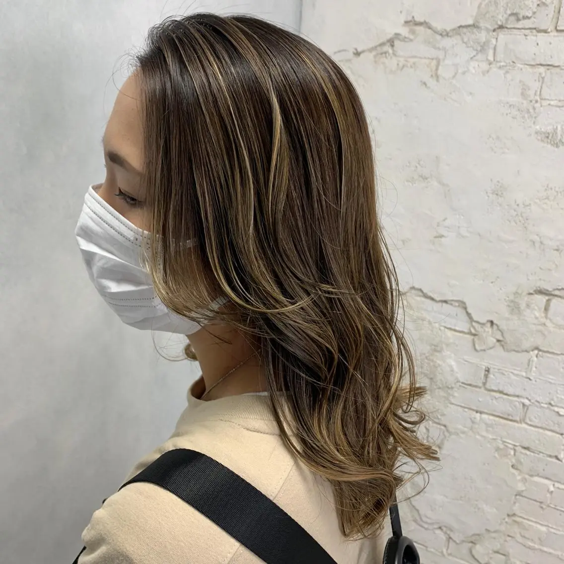 ロング カラー パーマ ヘアアレンジ メンズ キッズ ネイル マツエク・マツパ メンズハイライト ハイライトカラー ハイライト nameless髪質 改善ブリーチ心斎橋のヘアスタイル