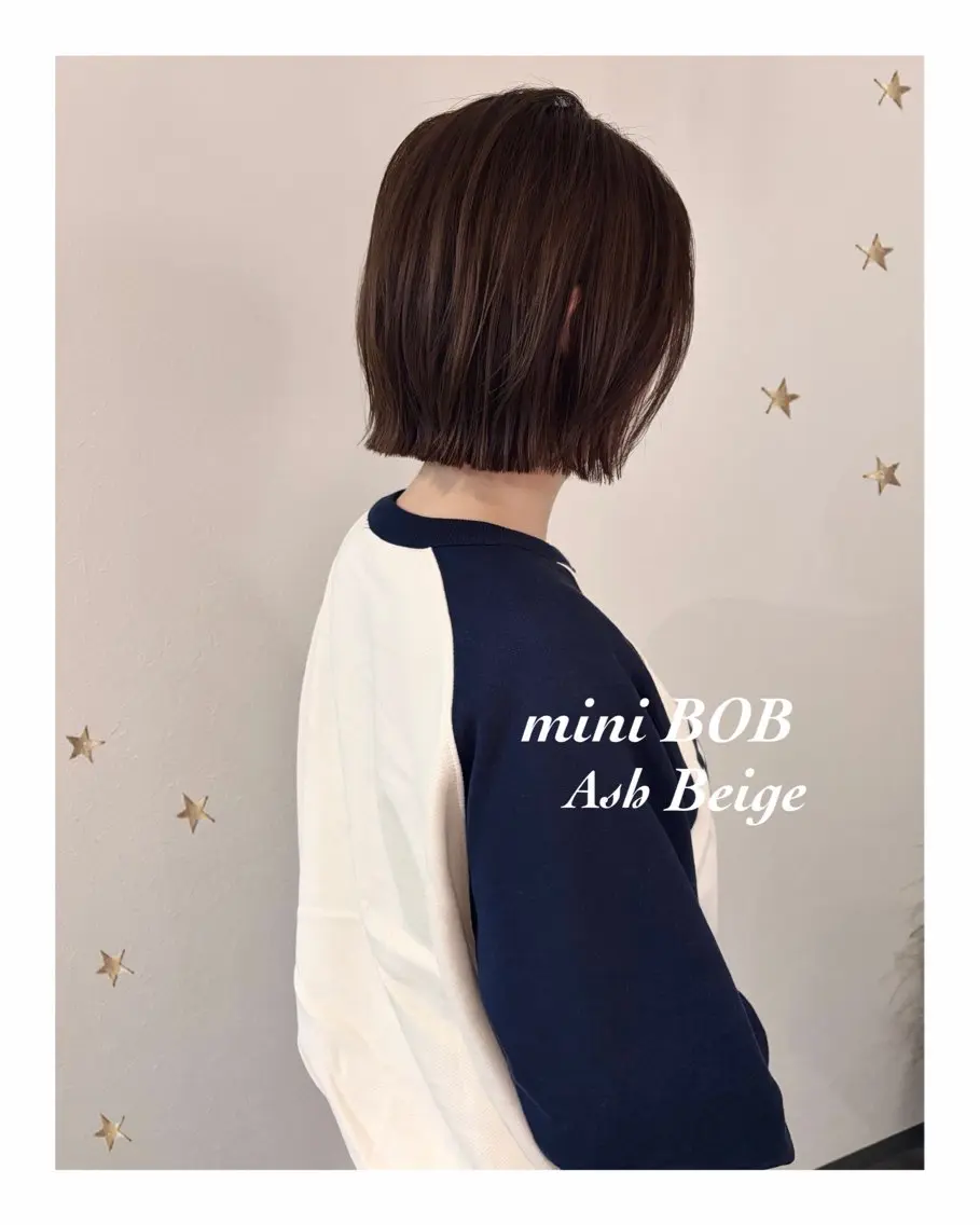 ミディアム カラー カット ヘアカラー 市川 千夏のヘアスタイル