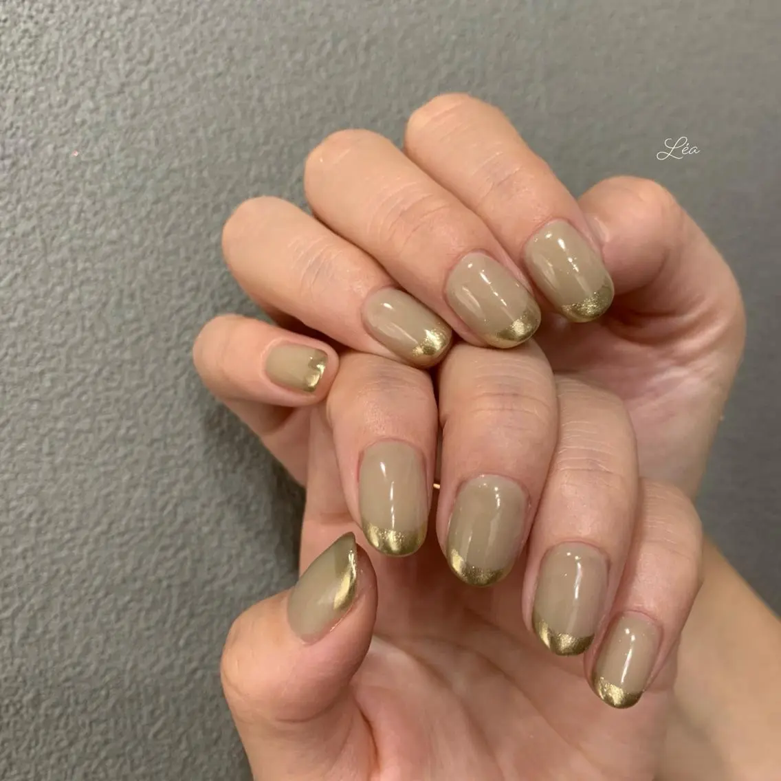 ネイル ジェルネイル ミラーネイル パラジェル Léa nailのネイルデザイン