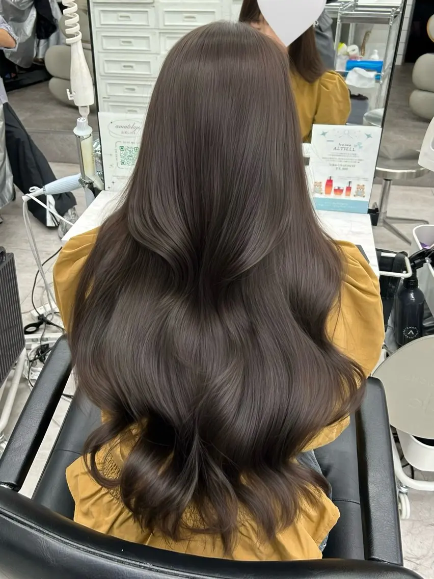 ロング カラー 透明感カラー 古山 結季🌙🖤のヘアスタイル