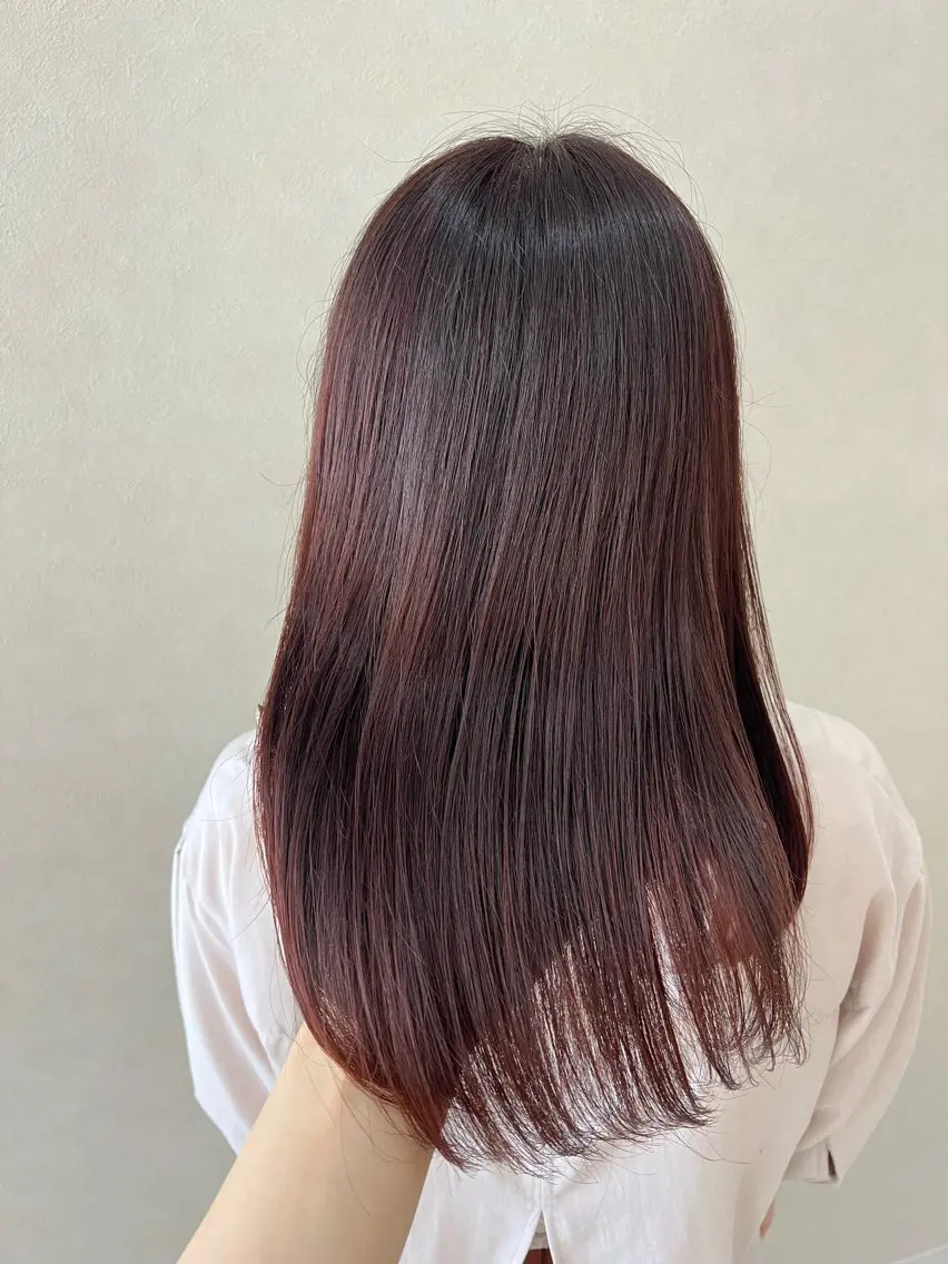セミロング カラー 松本 凜那のヘアスタイル