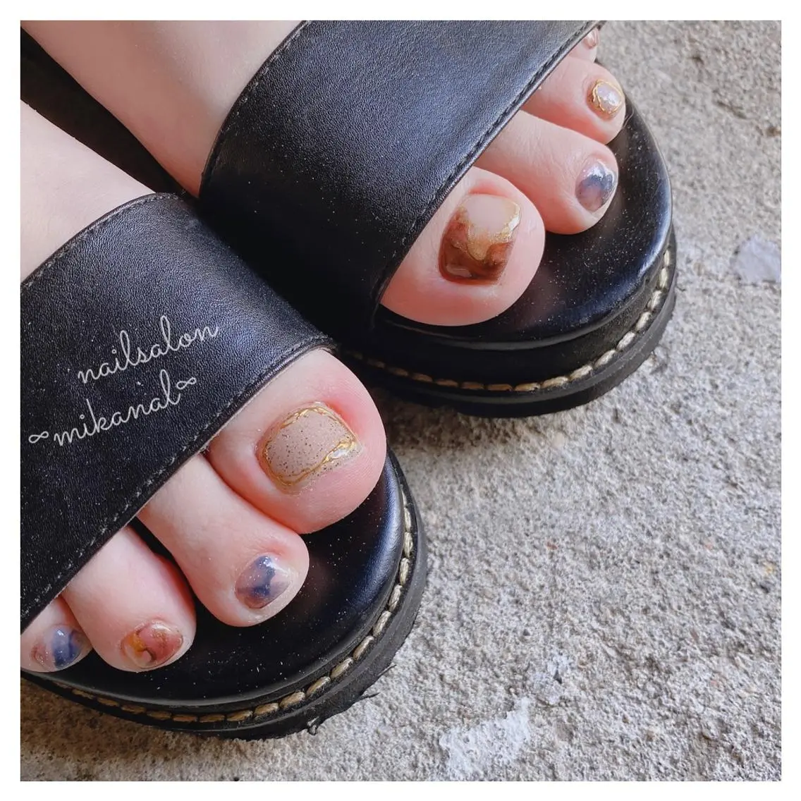 ネイル フットネイル nailsalon ∞ ﾐｶﾅﾙ ∞のネイルデザイン