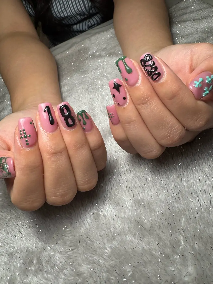ネイル ピンク ぷっくりネイル ハンドネイル nail.s misatoのネイルデザイン