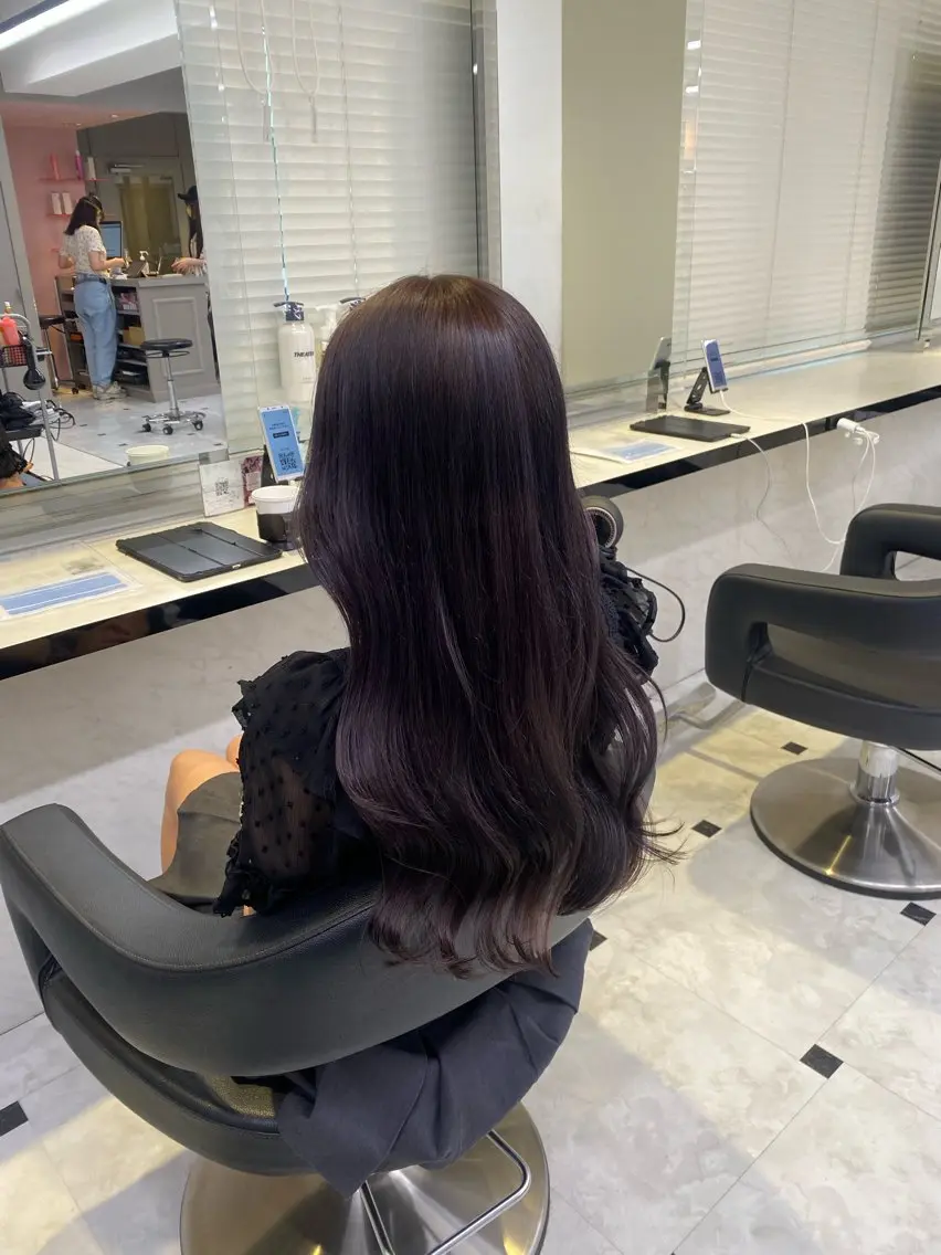ロング カラー 透明感ベージュカラー 🪞上野🪞AIのヘアスタイル