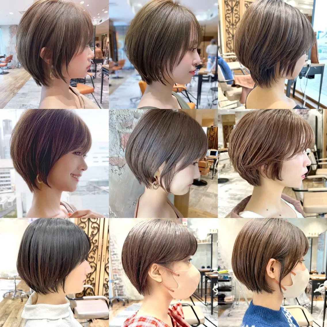 ショート カラー カット ヘアカラー トリートメント 💍新宿ショート 💍岩田莉奈のヘアスタイル