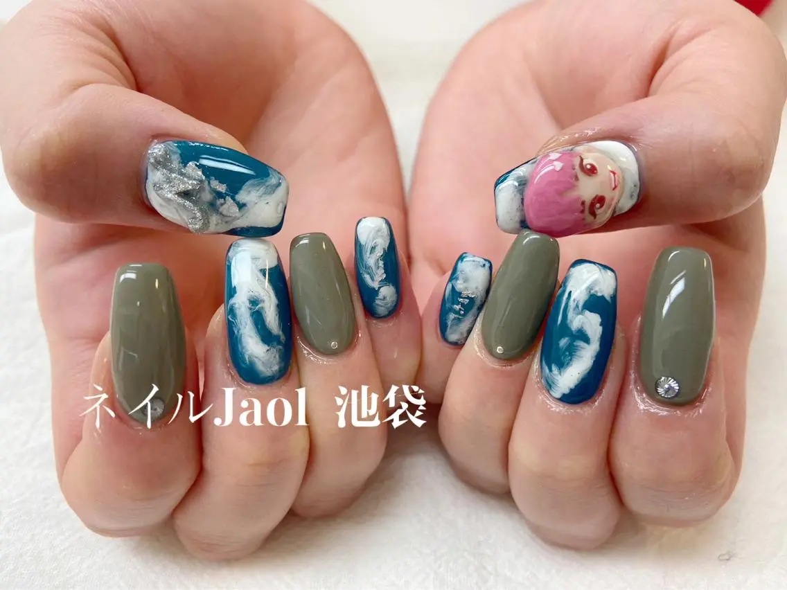 セミロング ネイルJaol 池袋のネイルデザイン