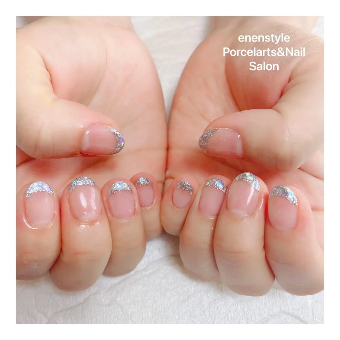 ミディアム ネイル ハンドネイル 🐾enen style 🐾のネイルデザイン