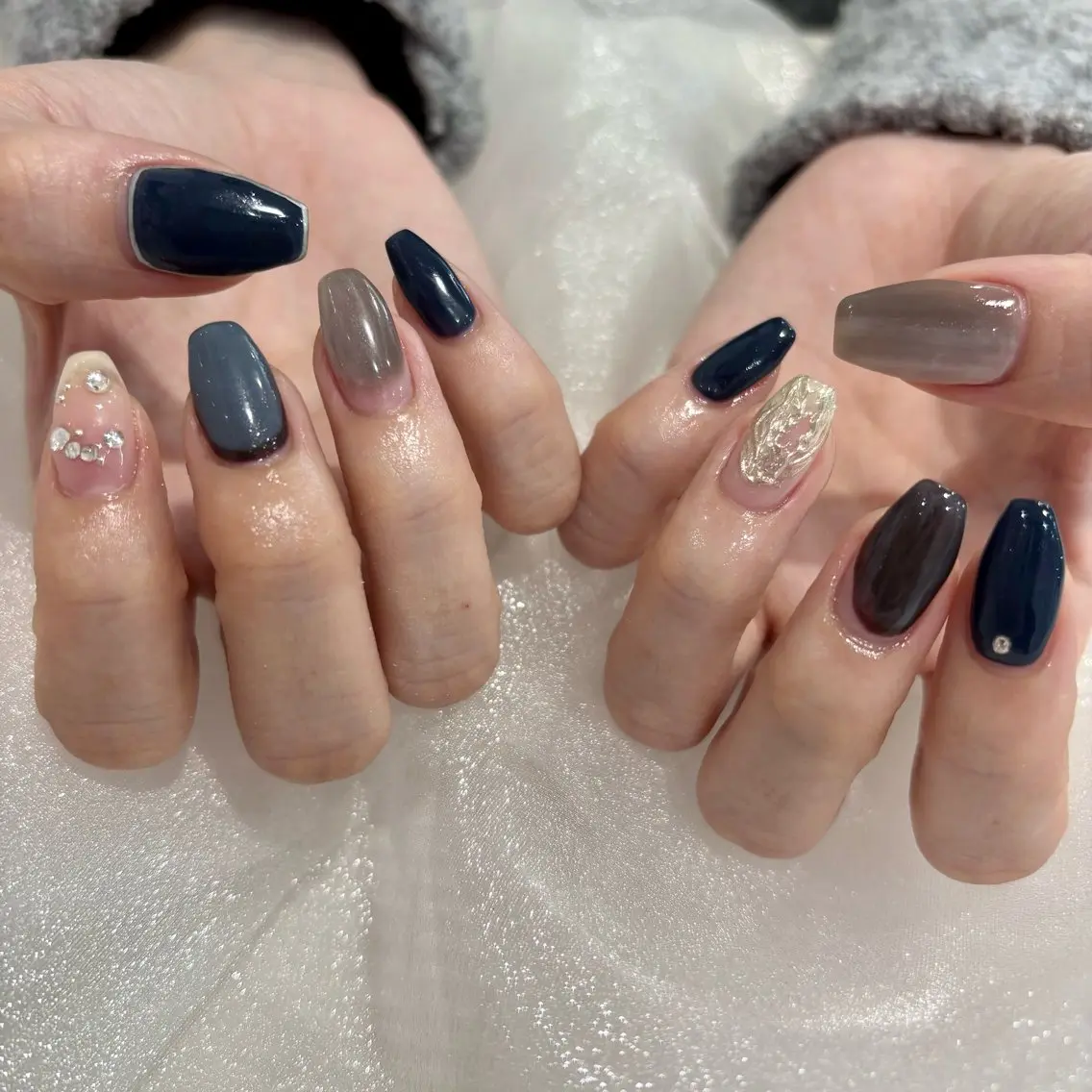 ネイル ニュアンスネイル ハンドネイル 江原 楓果のネイルデザイン