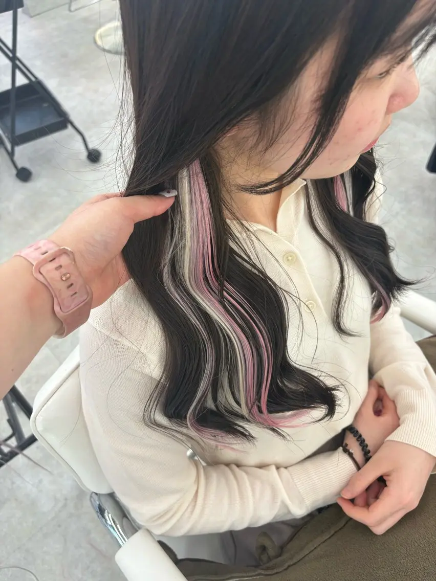 エクステ ハイトーン/エクステ /りこぴん🎀のヘアスタイル