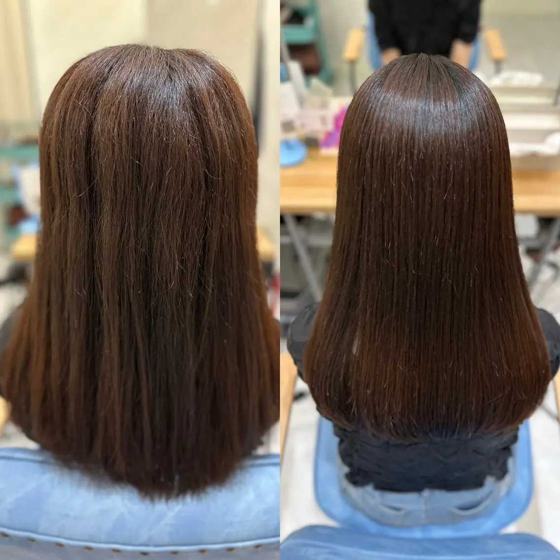 ロング パーマ 髪質改善🩵縮毛矯正 代々木/木下のヘアスタイル
