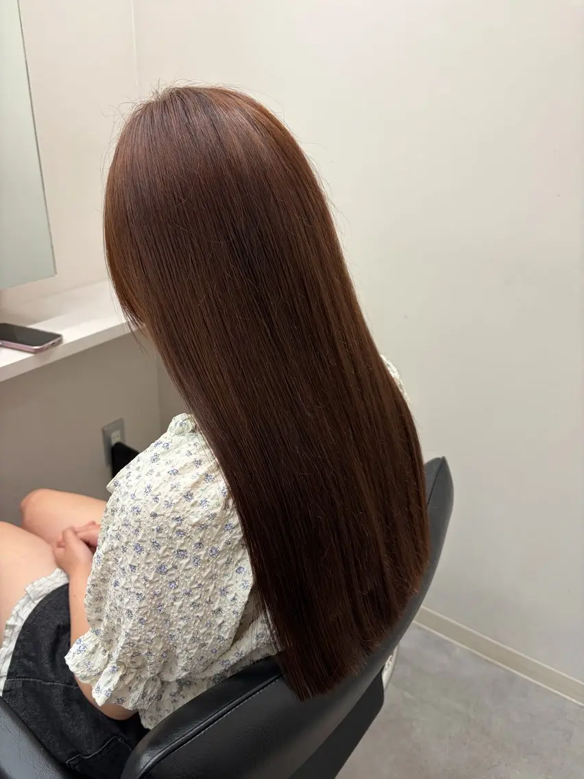 ロング 髪質改善 トリートメント ヘアカラー トリートメント とき/髪質改善/透明 感カラー☘️のヘアスタイル