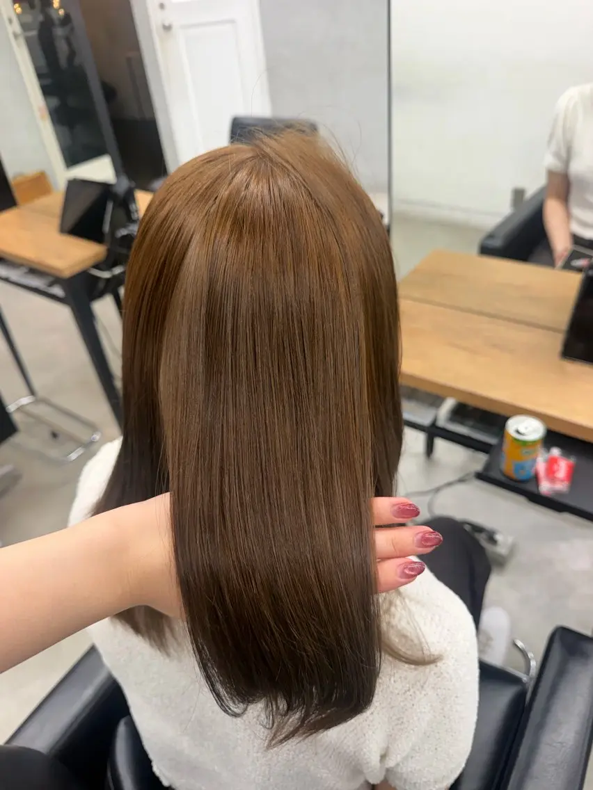 ミディアム カラー ヘアアレンジ ゆめか🦋 /似合わせカラー💖のヘアスタイル