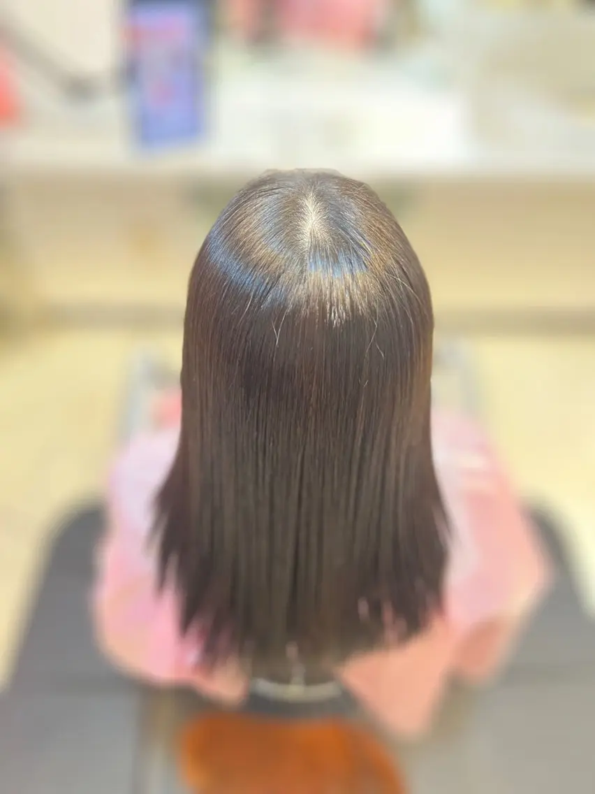 ロング カット 縮毛矯正 土岐 泰廣のヘアスタイル