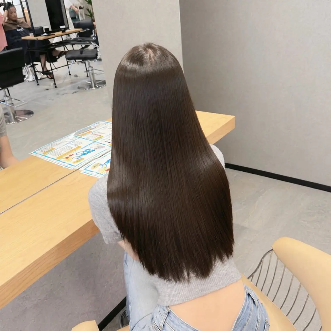 ロング 縮毛矯正 カット 縮毛矯正 すずきなつき 縮毛矯正🐰🌙のヘアスタイル