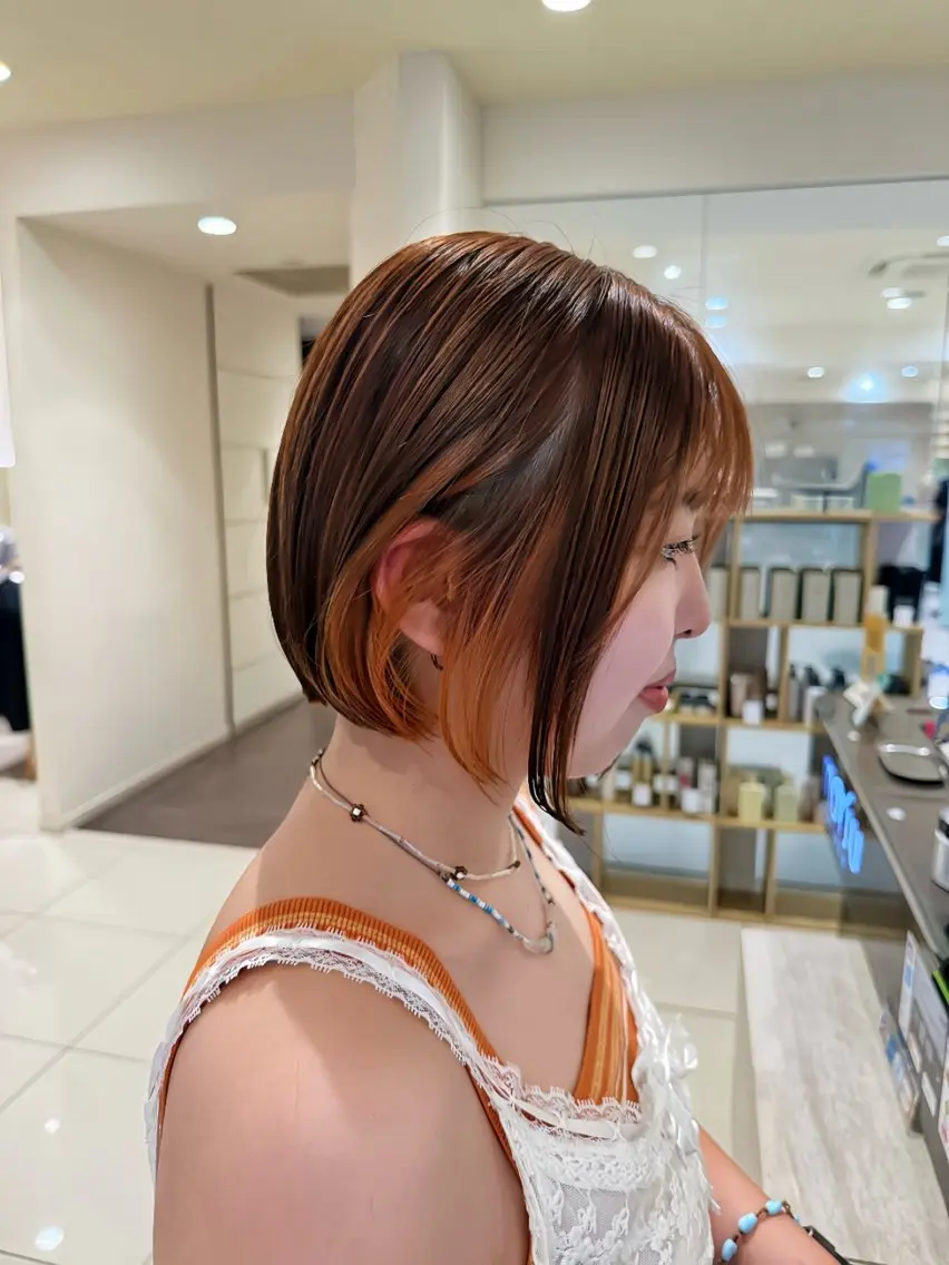 ✨大人気インナーカラー✨&ケアブリーチ&Aujuaトリートメント(全体カラー含む)の写真