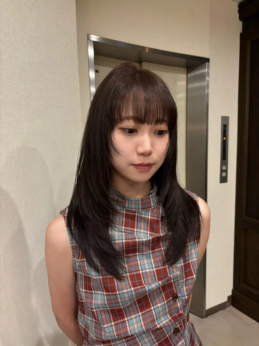ロング カット ヘアカラー 透明感／暖色カラー ／eye／ここなのヘアスタイル
