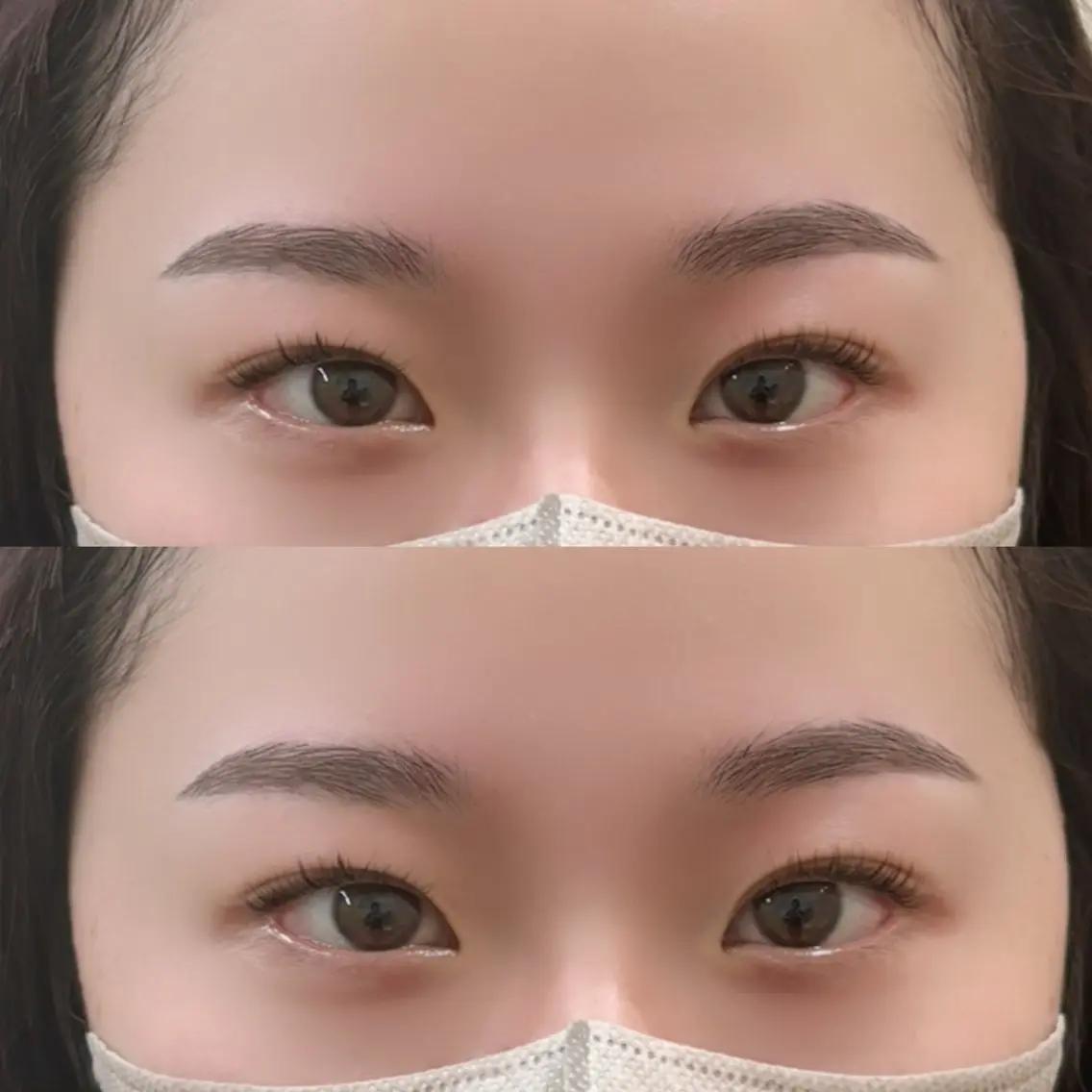 【練習モデル】⚠️当店のご利用初めての方のみ⚠️アイブロウデザイニング ◎眉毛が眉頭～眉尻まで生えてる方の写真
