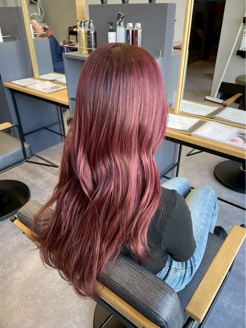 カラー ヘアカラー カラー✰眉毛モデル 蒲生四丁目✿下道彩咲のヘアスタイル