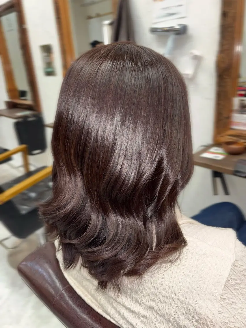 カラー ブラウンカラー 透明感カラー ヘアカラー 森元 優衣のヘアスタイル
