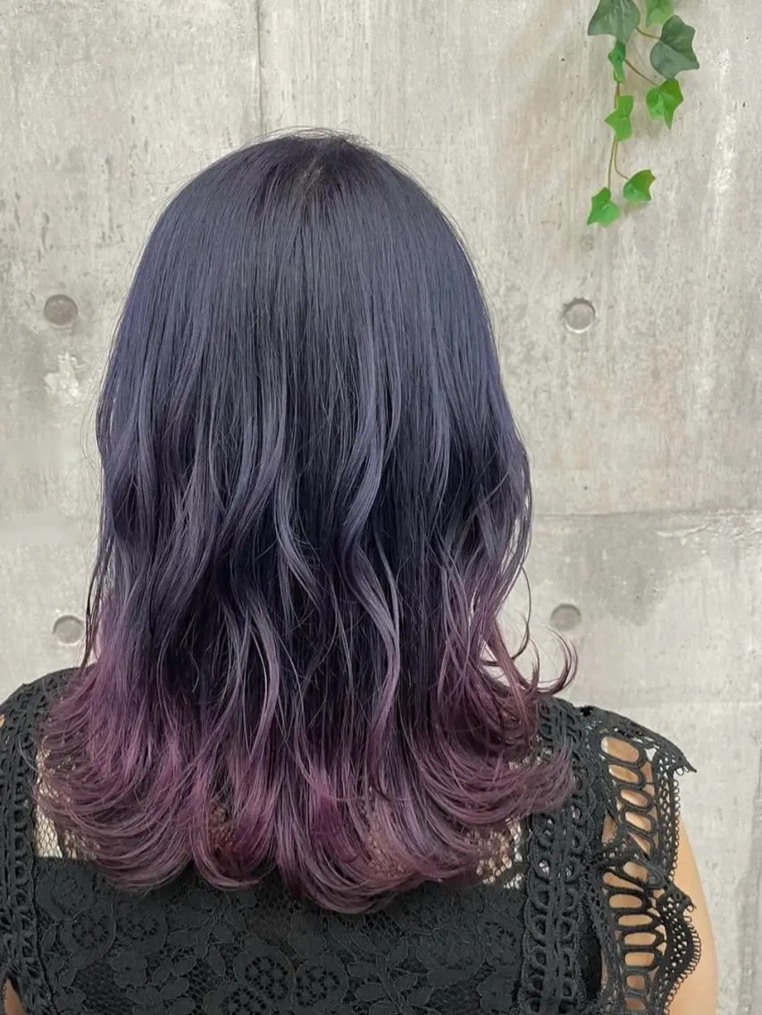 ミディアム カラー ヘアカラー r i n k aのヘアスタイル