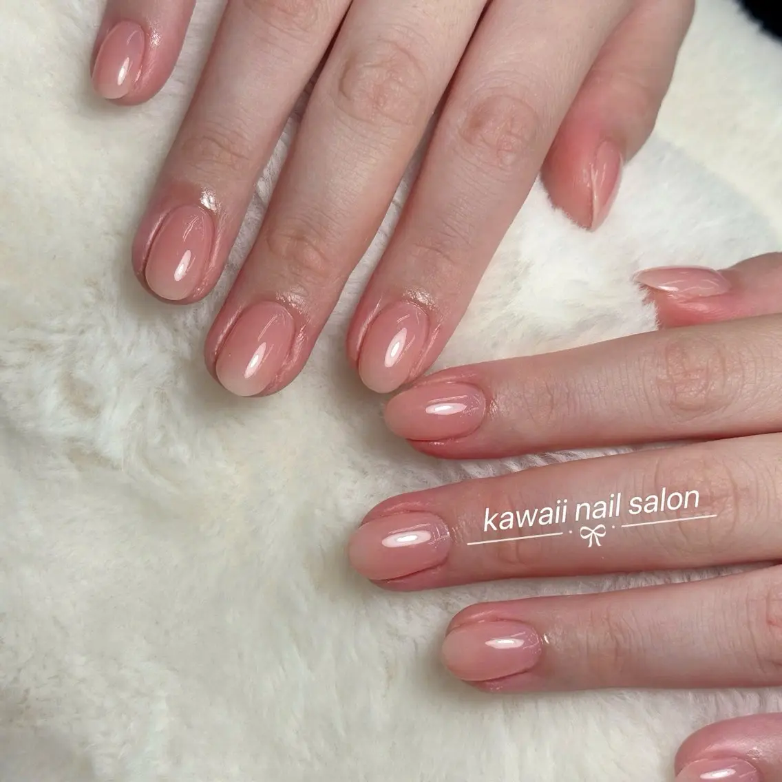 ネイル アニマル柄 長さ出し フレンチネイル グラデーション キラキラネイル Kawaii Nail Salonのネイルデザイン