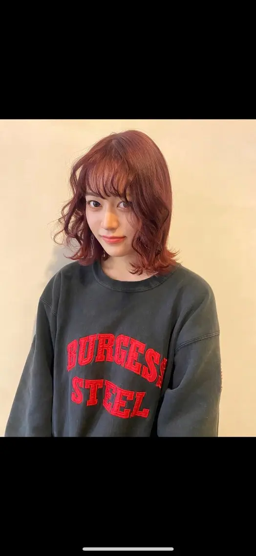 カラー ヘアカラー 酸性ストレート /暖色カラー/ユイカのヘアスタイル