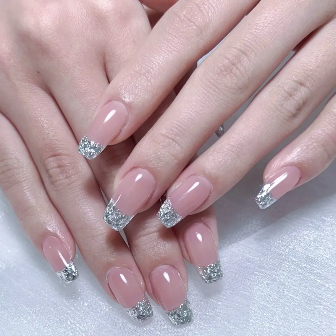メンズ ネイル メンズ韓国風 アートネイル オーロラネイル ガーリー キラキラネイル ハンドネイル Nail salon 木にいるのネイルデザイン