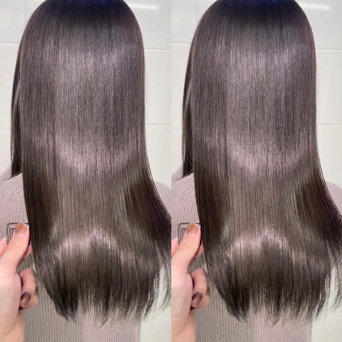 💛圧倒的人気No.2💛カット＋ケアカラー＋髪質改善ＴＲ_¥17500の写真