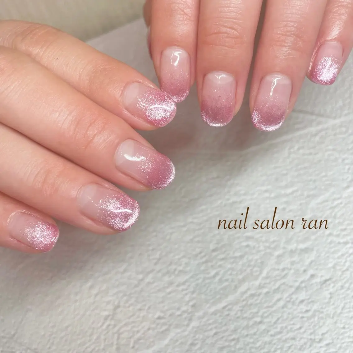 ネイル グラデーション マグネットネイル オフィスネイル nailsalon ranのネイルデザイン