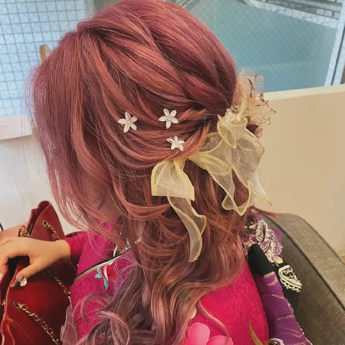 ヘアアレンジ 着付け ソウワ ヒナコのヘアスタイル