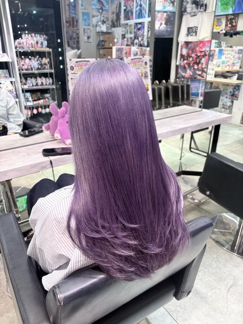 ロング カラー ヘアカラー トリートメント オタク美容師/ 推しカラー/ミクのヘアスタイル
