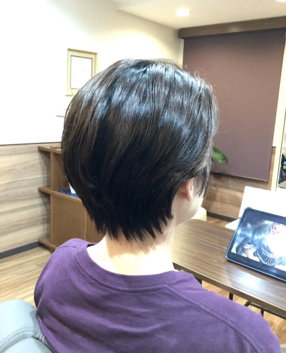ショート ハンサムショート ショートヘア Annon プライベートサロンのヘアスタイル