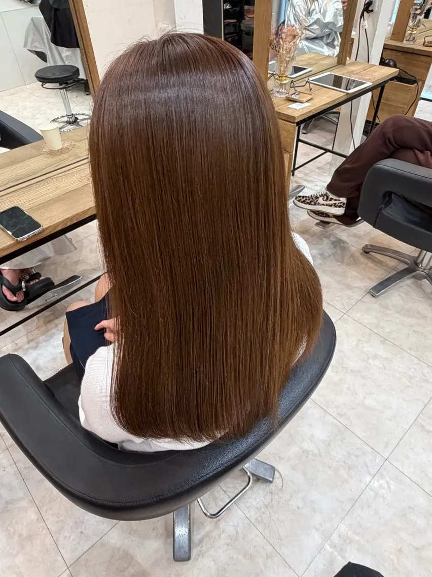 【極上の髪質改善】ゼロアルカリ酸性ストレート(縮毛矯正)+カットの写真