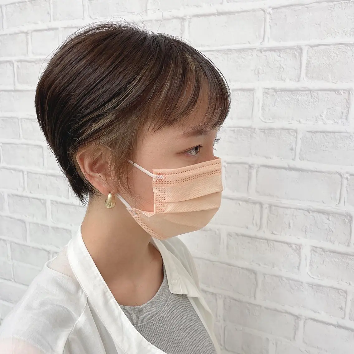 ショート カラー インナーカラー ショートヘア カット 川上 紗也加のヘアスタイル