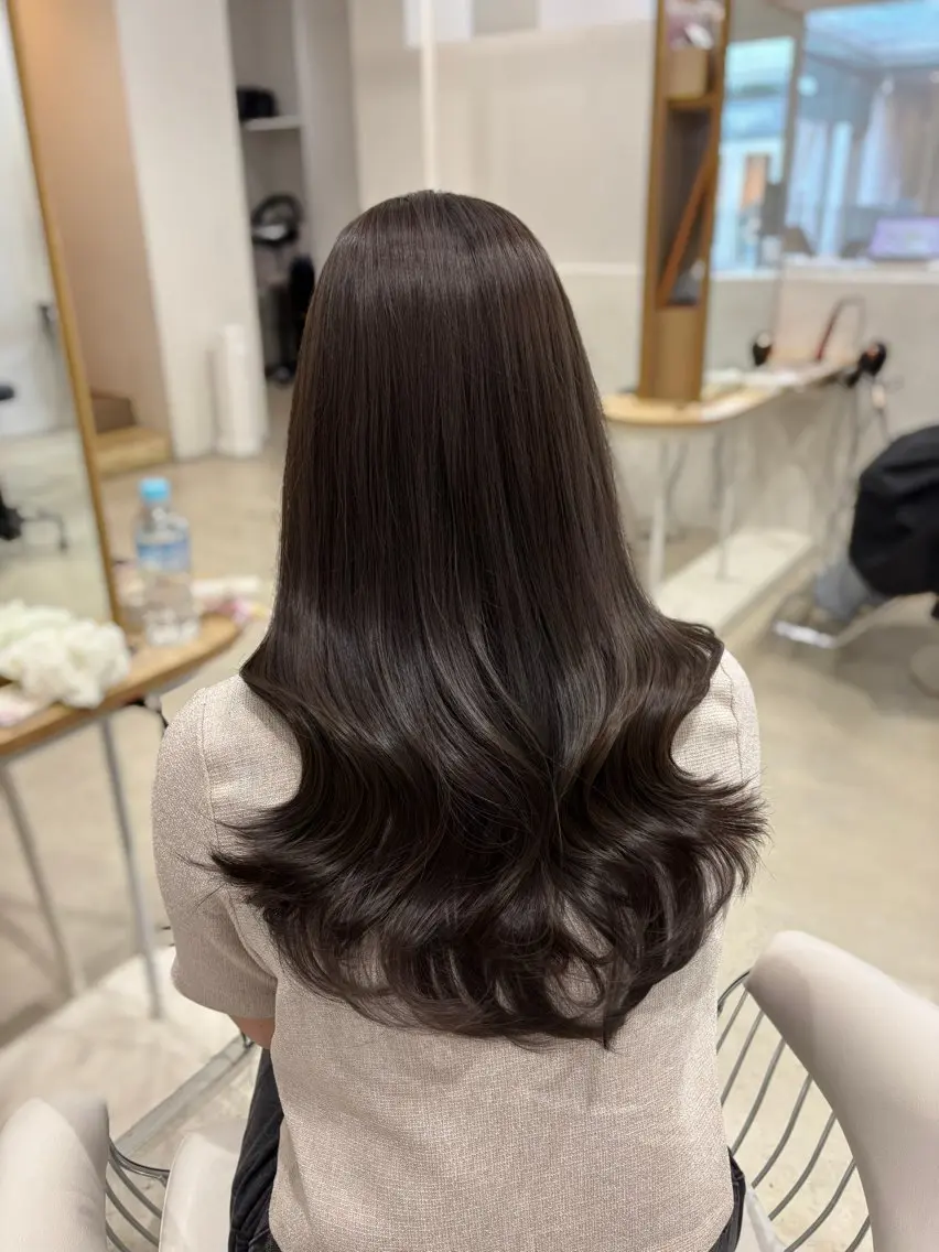 ロング カラー カット ヘアカラー トリートメント sho/ 名古屋/栄/韓国ヘアのヘアスタイル