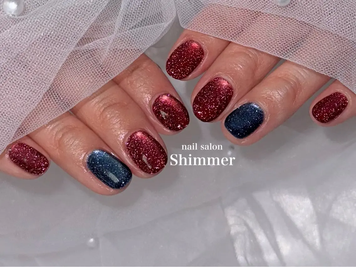 ネイル ハンドネイル Shimmer Risaのネイルデザイン