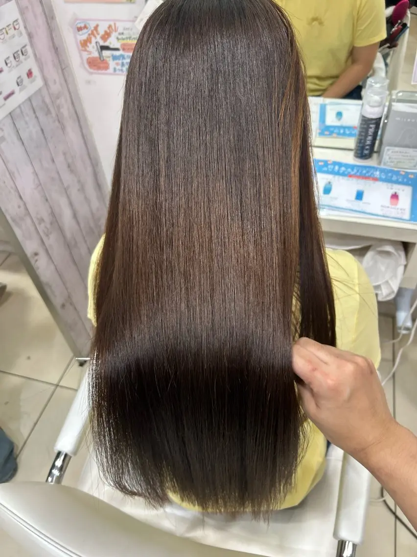 ロング ヘアカラー トリートメント 【髪質改善カラー】 瀧田嵐士🇰🇷のヘアスタイル