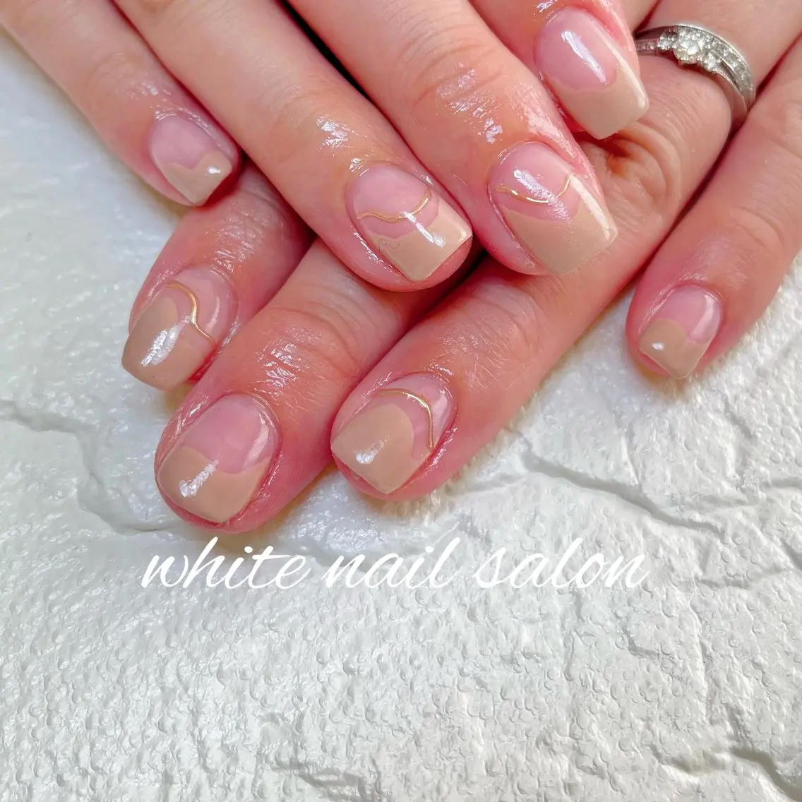 ネイル 持ち込み ハンドネイル white nail salonのネイルデザイン