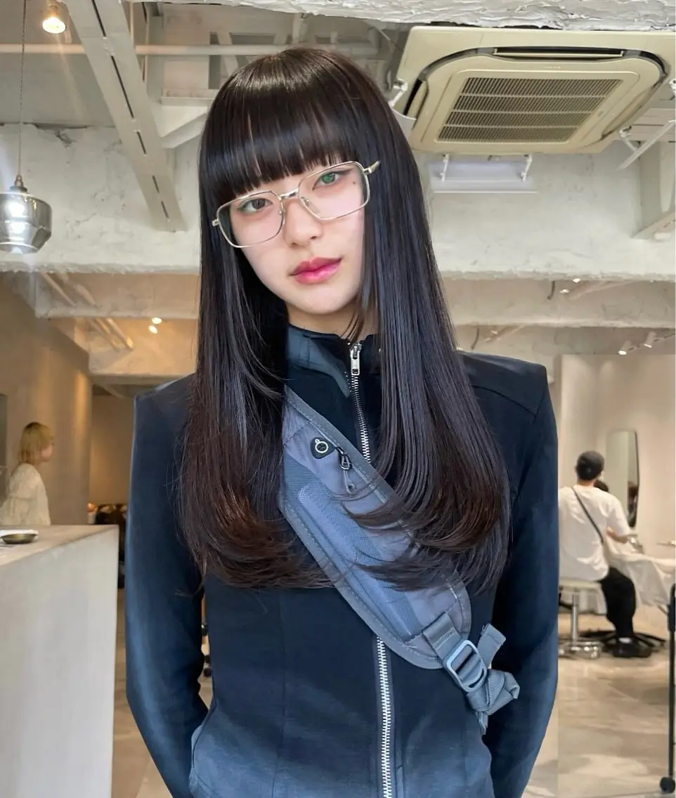 ロング 中村 玲音のヘアスタイル