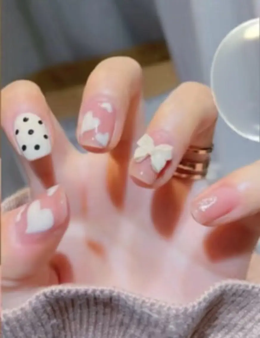 ネイル ハンドネイル H3 Nail Tsuki🦋💙のネイルデザイン