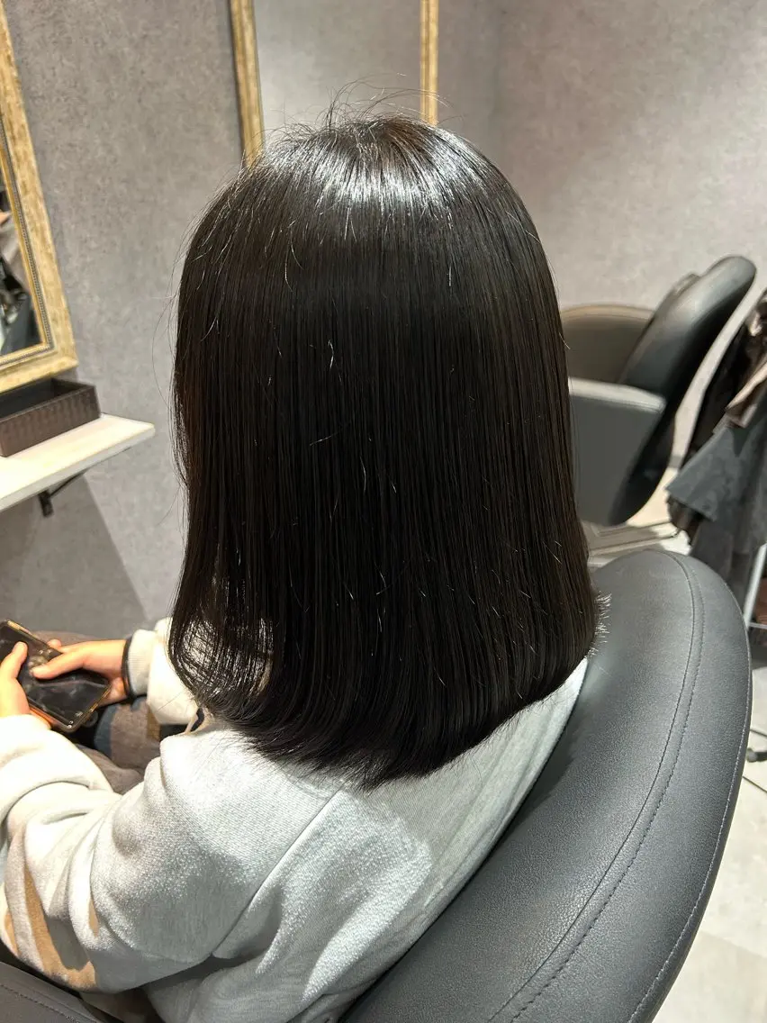 ミディアム カット 縮毛矯正 トリートメント ✨ショートスタイル✨ 山本のヘアスタイル