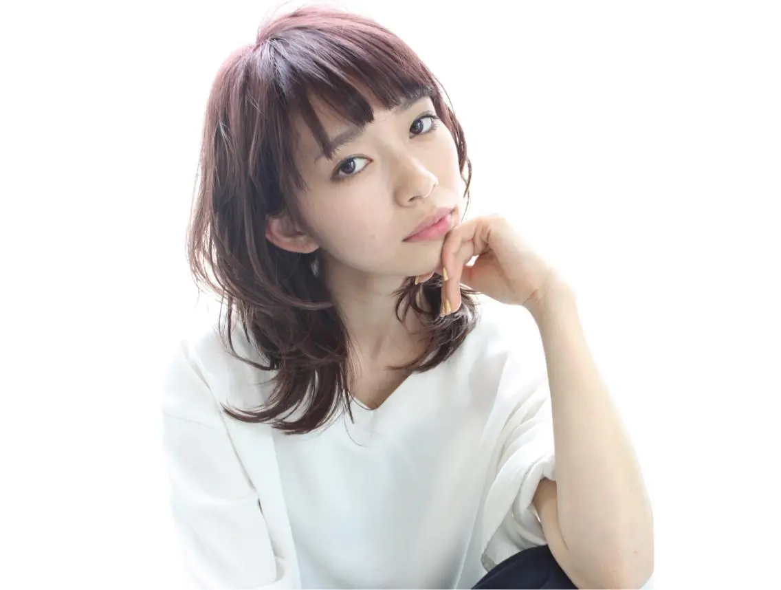 ミディアム ミディアムパーマ 髪質改善 縮毛矯正 ヘアカラー 縮毛矯正 トリートメント tuuli トゥーリのヘアスタイル
