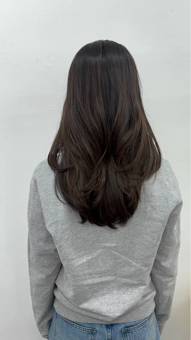 セミロング カラー カット ヘアカラー トリートメント 似合わせ美髪ヘア✨ 天王寺.阿倍野🌈のヘアスタイル